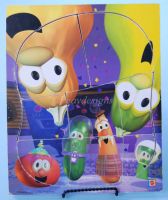 Veggie Tales IN OUTER SPACE Wooden 8pc Puzzle